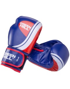 Боксерские перчатки Knockout синие красные 12 унций Green hill