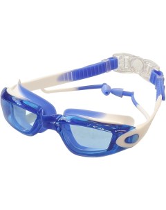 Очки для плавания взрослые мультиколор сине белые E38885 2 Спортекс