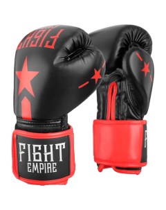 Перчатки боксёрские 10 унций цвет чёрный Fight empire