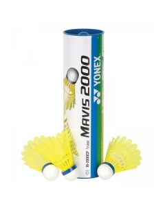 Волан для бадминтона Mavis 2000 x6 yellow 6 шт Yonex