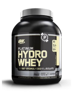 Гидролизованый протеин Platinum HydroWhey 3 52lb Velocity Vanilla 1 6кг Optimum nutrition