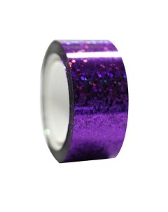 Обмотка для гимнастических булав и обручей Diamond фиолетовая металл клейкая Stor