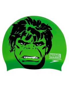 Шапочка Для Плавания 2022 Hulk Slogan Prt Cap Ju Classic Green Black Speedo