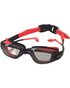 Очки для плавания взрослые мультиколор черно красные E38885 4 Спортекс