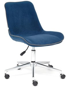 Кресло компьютерное офисное на колесиках подростковое STYLE синий Tetchair