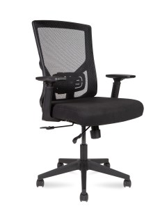 Кресло офисное Гарда LB черный пластик черная сетка черная сидушка Norden