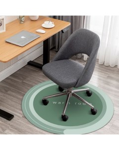 Защитный коврик под компьютерное или офисное кресло круглый 800х800х3 резиновое основание Autokot