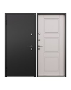 Дверь входная Torex Village для загородного дома металлическая 880х2050 левый черный белый Torex стальные двери