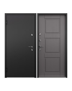 Дверь входная Torex Village для загородного дома металлическая 950х2050 левый черный серый Torex стальные двери
