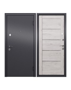 Дверь входная Torex Flat XL для квартиры металлическая 950х2050 правый черный серый Torex стальные двери