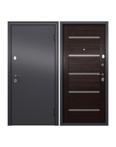 Дверь входная Torex Flat S для квартиры металлическая 860х2050 правый серый коричневый Torex стальные двери