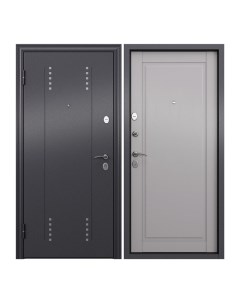 Дверь входная Torex Flat S для квартиры металлическая 860х2050 левый серый белый Torex стальные двери