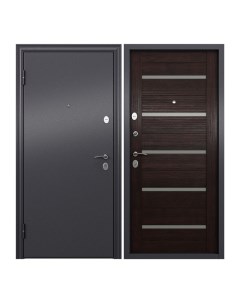 Дверь входная Torex Flat S для квартиры металлическая 860х2050 левый серый коричневый Torex стальные двери