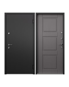 Дверь входная Torex Village для дома металлическая 950х2050 правый черный серый Torex стальные двери