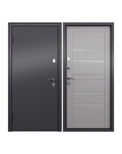 Дверь входная Torex Flat S для квартиры металлическая 950х2050 левый серый белый Torex стальные двери