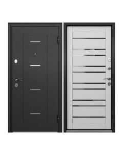 Дверь входная Torex Flat S для квартиры металлическая 860х2050 правый черный белый Torex стальные двери