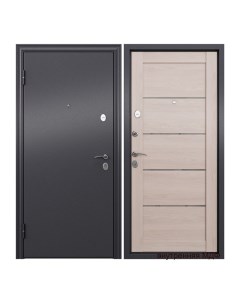 Дверь входная Torex Flat XL для квартиры металлическая 860х2050 левый серый бежевый Torex стальные двери
