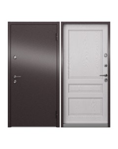 Дверь входная Torex Village 880х2050 правая коричневый белый Torex стальные двери