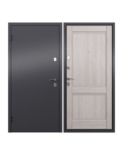 Дверь входная Torex Terminal C для квартиры металлическая 860х2050 левый черный серый Torex стальные двери