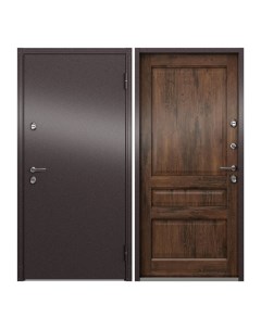 Дверь входная Torex Village для загородного дома металлическая 950х2050 правый коричневый Torex стальные двери