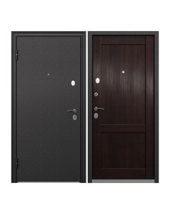 Дверь входная Torex Flat XL для квартиры металлическая 860х2050 левый черный коричневый Torex стальные двери
