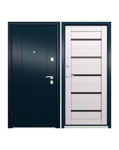 Дверь входная Torex Flat S для квартиры металлическая 860х2050 левый синий белый Torex стальные двери