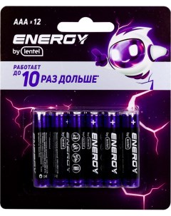 Батарейки Alkaline battery AAA LR03 12B 12 шт Lentel
