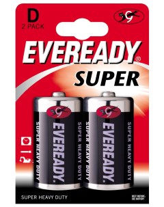 Батарейка Eveready 1250BP2 R20SUPER 2 шт Energizer