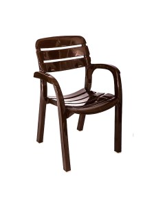 Кресло пластиковое Далгория 83 x 44 x 60 см шоколадное Стандарт пластик