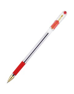 Ручка шариковая MC Gold 03мм красный цвет чернил масляная основа 12шт BMC 03 Munhwa