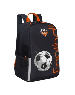 Рюкзак школьный RB 351 1 5 черный оранжевый Grizzly