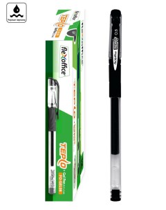 Гелевая ручка 0 5мм Tepco черная 12шт Flexoffice