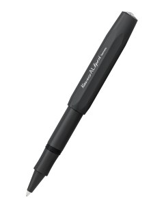 Ручка гелевая роллер AL Sport Black 0 7мм алюминиевый корпус в подарочном футляре Kaweco