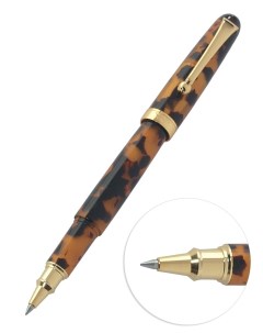 Ручка роллер подарочная с деревянным футляром 0 5мм Asechi черная Ohto