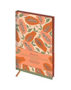 Ежедневник недатированный Vision Terracotta Art Papaya А5 136 листов 10шт Greenwich line