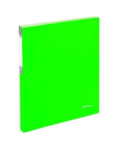 Папка файловая 40 вкладышей Neon А4 пластик 21мм неоновая зеленая AVp_40802 26шт Berlingo