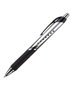 Ручка гелевая автоматическая Selection Victory 05мм черный резиновая манжетка 12шт Attache