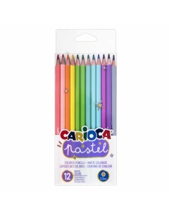 Карандаши цветные пастельные Pastel 12 цветов 2 шт Carioca