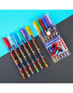 Набор гелевых ручек с блёстками 6 цветов Трансформеры Hasbro