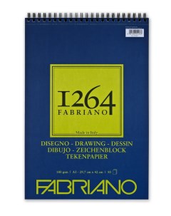 Альбом для графики 1264 DRAWING 180г м кв 29 7х42 50 листов Fabriano