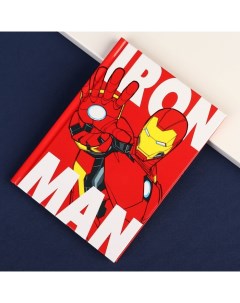 Блокнот А6 40 листов в твёрдой обложке Железный человек Мстители Marvel