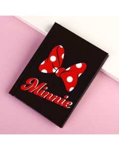 Блокнот А7 Minnie 64 листа в твёрдой обложке Минни Маус Disney