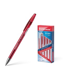 Ручка гелевая R 301 Original Gel чернила красные узел 0 5 мм длина линии пи Erich krause