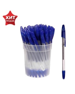 Ручка шариковая 555 узел 0 7 мм чернила синие на масляной основе стержень 140 м Стамм
