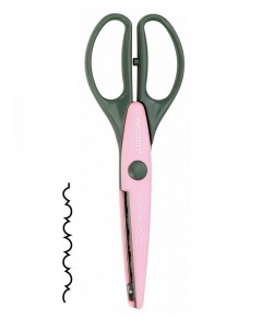 Ножницы канцелярские фигурные для хобби и декорирования Hobby 19см серо розовые Westcott