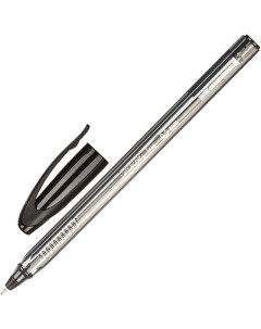 Ручка шариковая неавтоматическая масляная Glide Trio черная 0 5 мм 722458 Attache