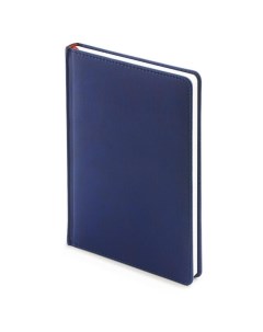 Ежедневник датированный на 2024 год А5 Velvet 168 л обложка кожзам темно синий Attache