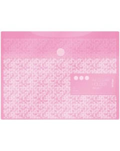 Папка конверт на липучке Starlight S А4 180мкм пастель розовая AKk_04034 10шт Berlingo