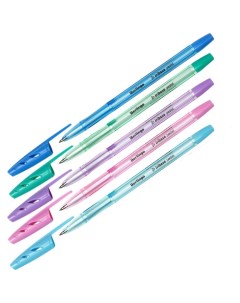 Ручка шариковая Tribase Pastel узел 0 7 мм чернила синие микс 50 шт Berlingo