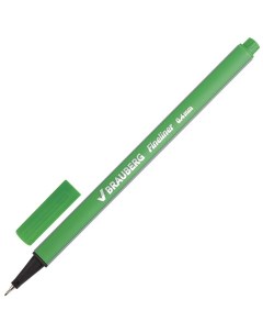 Ручка капиллярная линер Aero СВЕТЛО зеленая 142250 12 шт Brauberg